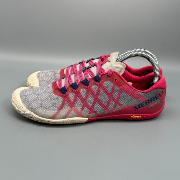 Merrell Vapor Glove 3 Women's 8 Pink Barefoot Trail Running Sneakers Low Top - Picture 3 of 10